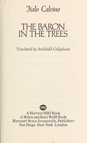 Cover of The Baron in the Trees