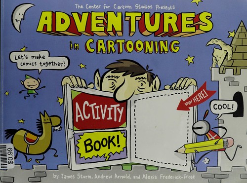 Cover of Adventures in cartooning activity book