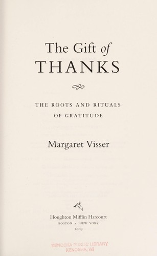 Cover of The gift of thanks