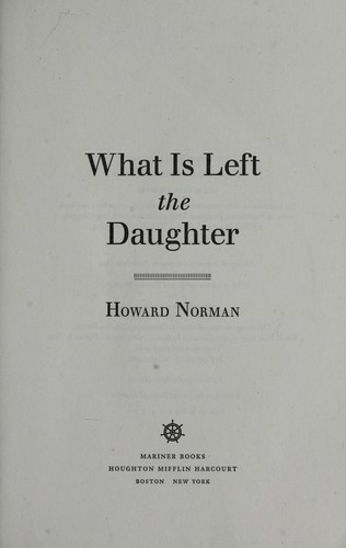 Cover of What is left the daughter