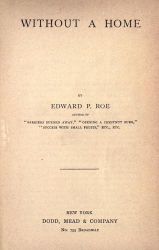Cover of Without a Home