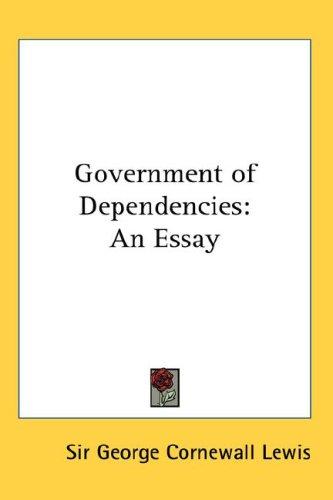 Cover of Government of Dependencies
