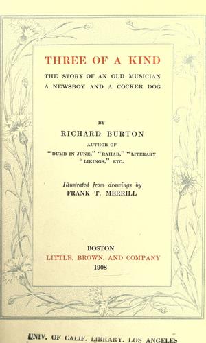 Cover of Three of a kind
