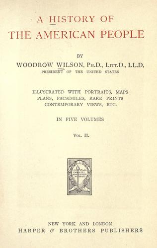 Cover of A history of the American people