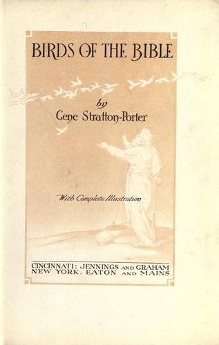 Cover of Birds of the Bible