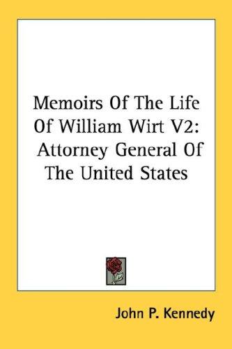 Cover of Memoirs Of The Life Of William Wirt V2