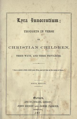 Cover of Lyra innocentium