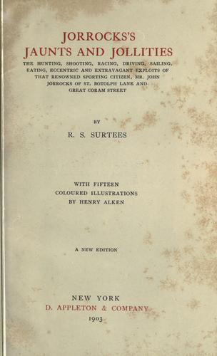 Cover of Jorrocks's jaunts and jollities