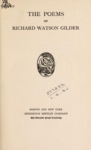 Cover of Poems.