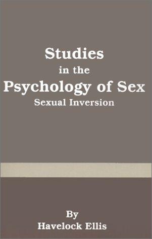 Cover of Studies in the psychology of sex