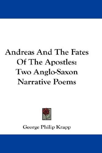 Cover of Andreas And The Fates Of The Apostles