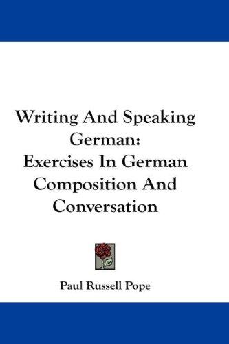 Cover of Writing And Speaking German