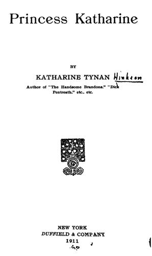 Cover of Princess Katharine