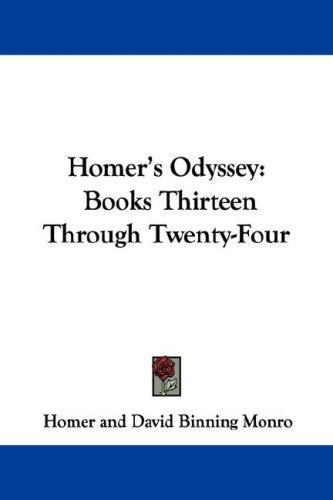 Cover of Homer's Odyssey: Books Thirteen Through Twenty-Four