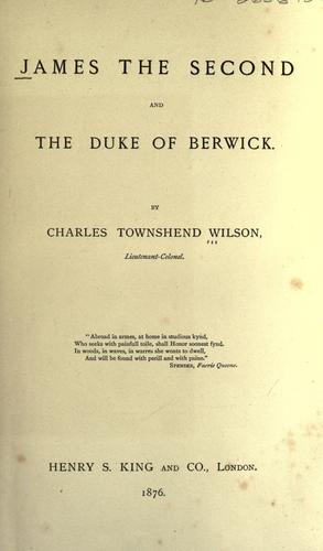 Cover of James The Second And The Duke Of Berwick
