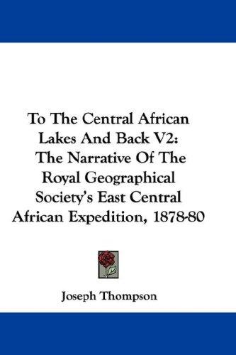 Cover of To The Central African Lakes And Back V2