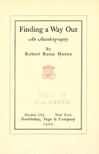 Cover of Finding a way out