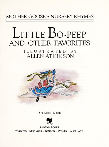 Cover of Little Bo-peep and other favorites
