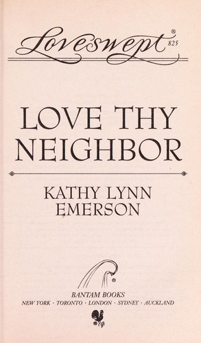 Cover of Love thy neighbor