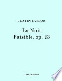 Cover of La Nuit Paisible (for baritone voice and piano), op. 23