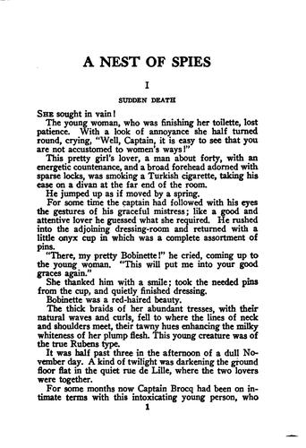 Cover of A nest of spies