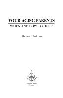 Cover of Your Aging Parents