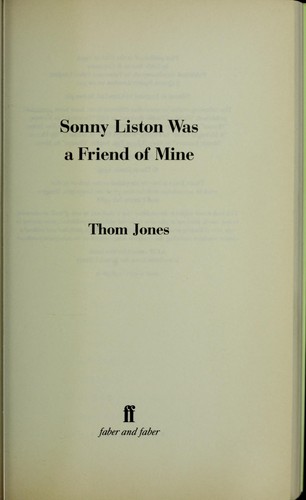 Cover of Sonny Liston was a Friend of Mine