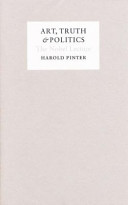 Cover of Art, Truth & Politics: The Nobel Lecture