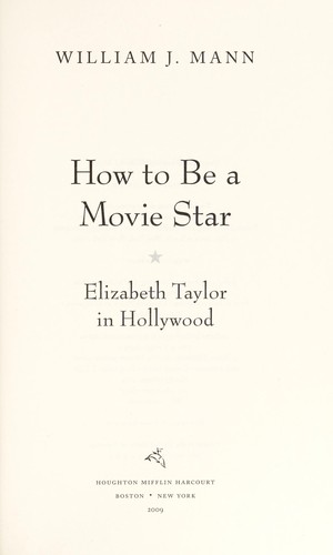Cover of How to be a movie star