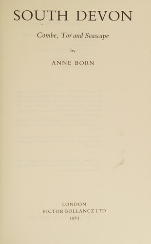 Cover of South Devon