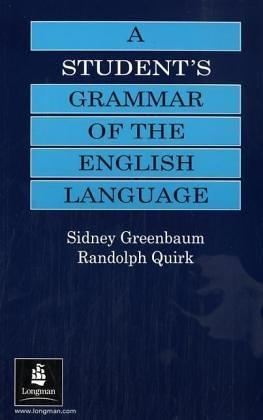 Cover of A student's grammar of the English language