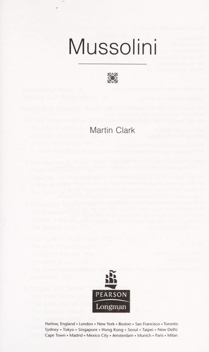 Cover of MUSSOLINI