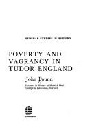 Cover of Poverty and vagrancy in Tudor England