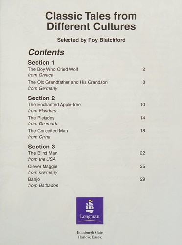 Cover of Classic Tales from Other Cultures (PGRW)