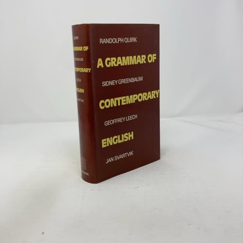 Cover of A Grammar of Contemporary English
