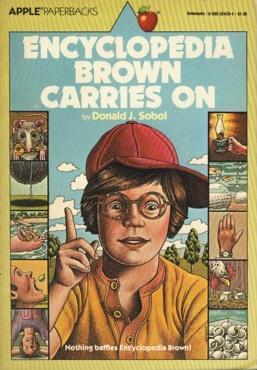 Cover of Encyclopedia Brown Carries On