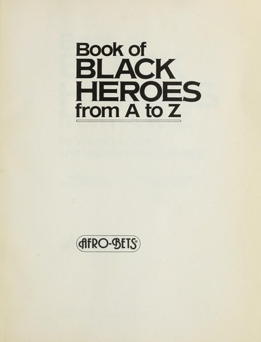 Cover of Book of black heroes from A to Z
