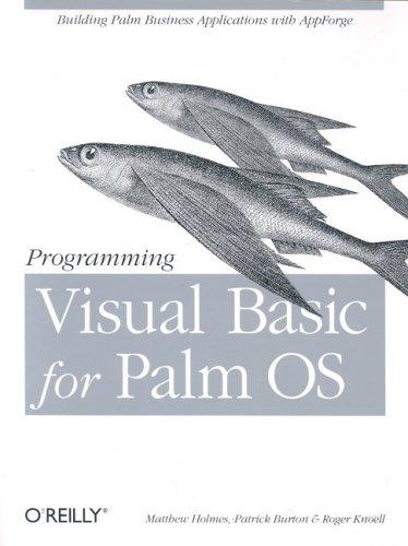 Cover of Programming Visual Basic for the Palm OS