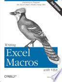 Cover of Writing Excel Macros with VBA