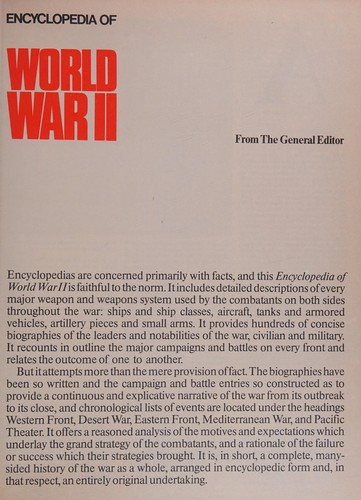 Cover of Encyclopedia of World War II
