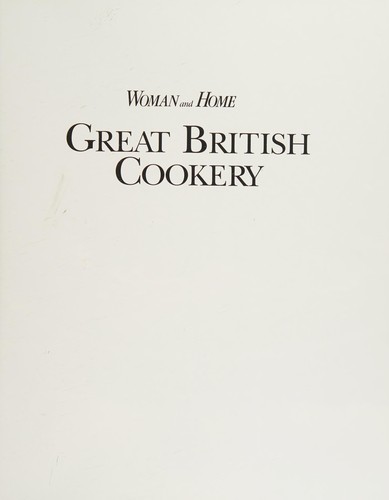 Cover of Great British cookery