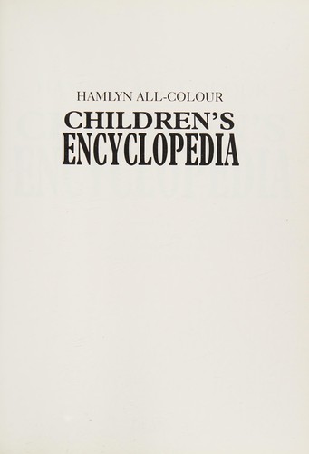 Cover of Hamlyn all-colour children's encyclopedia