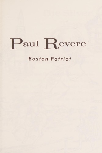 Cover of Paul Revere