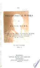 Cover of The Philosophical Works of David Hume