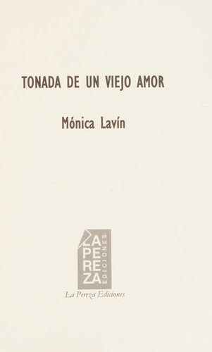 Cover of Tonada de un viejo amor
