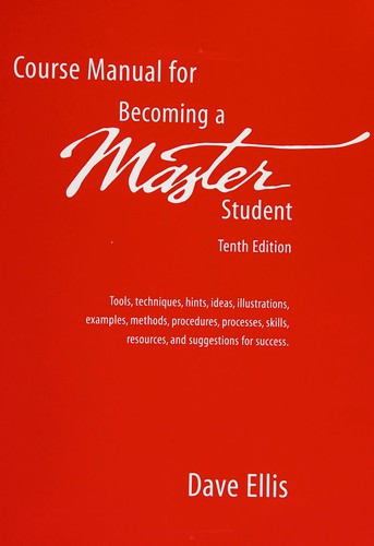 Cover of Course manual for becoming a Master student