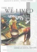 Cover of The way we lived