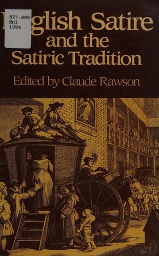 Cover of English Satire and the Satire Tradition