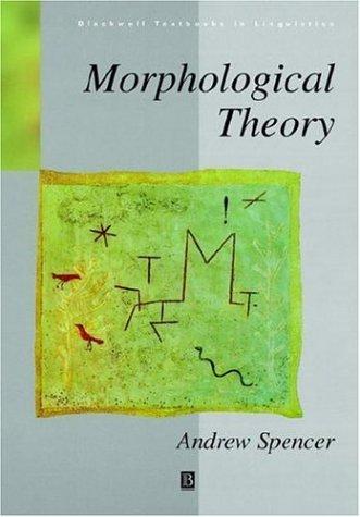 Cover of Morphological theory
