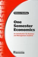 Cover of One Semester Economics